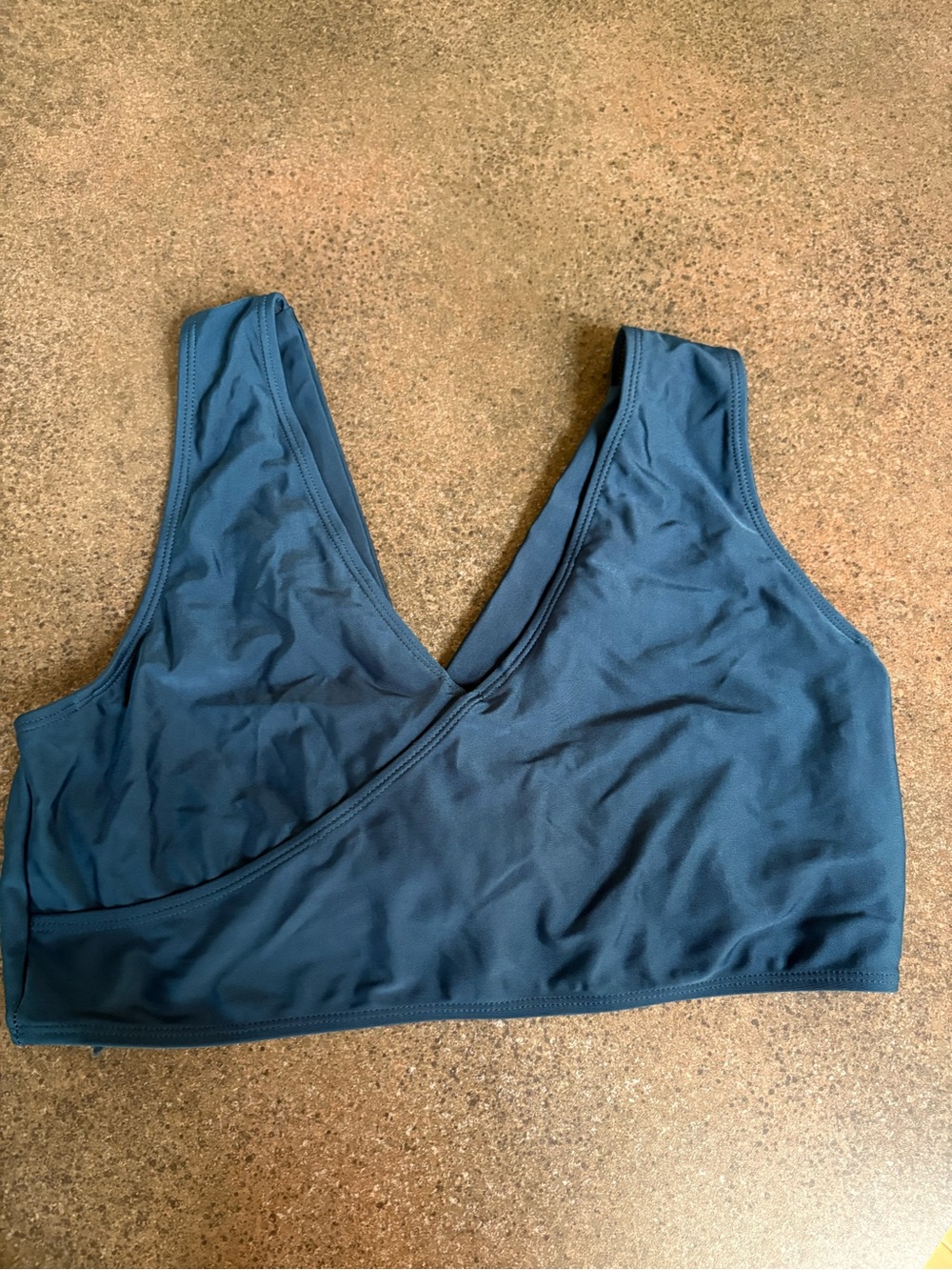 Nani Swim Top, pretty teal, safe for lots of movement, large